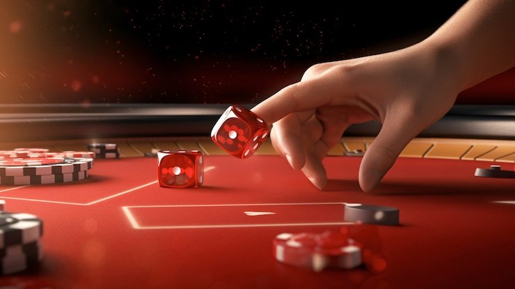 Dealer baccarat adugaming dengan kartu terlihat jelas dan chat interaktif